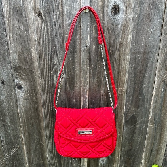 Vera Bradley Cardinal Red Microfiber Crossbody Purse - Picture 2 of 10